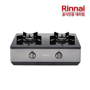 [전국설치] 린나이 2구 가스레인지 RT-1080IJ AA건전지 골드실버 HS