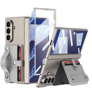 갤럭시Z 폴드7 케이스/F966 밴드 카드포켓 펜슬 글라스 힌지 하드 풀케이스