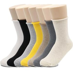 [셀러허브_여성트랜드패션]여자 여성 10켤레 돌돌이 편해요 발목이 무지 양말 중목 골지