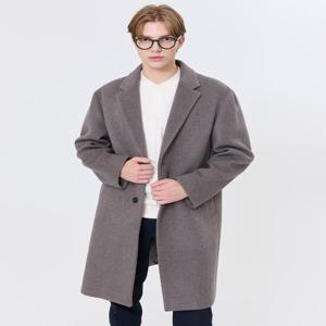 헤지스 남성 [스테디셀러] 베이지 단색 울캐시미어혼방 코트  (WHCO4D561I2)