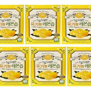 홀베리 유기농 레몬즙 6박스(84포) 1일 1레몬 레몬수 착즙액(AD)