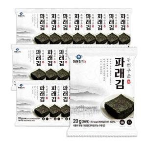 [해동찬가]두번 구운 파래김 10매 x 10봉 / 총100매