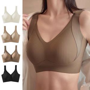 [브라4종♥]글래머핏 와이드 브라 세트 노와이어  군살커버 자국남지않는 브라 4단 후크