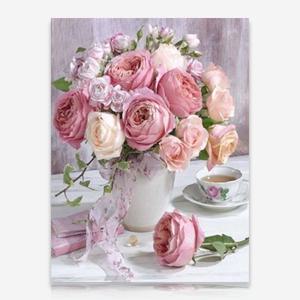 크림색 장미 DIY 보석십자수 십자수 비즈세트