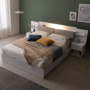 포스트모던 미쉘 LED 수납 킹침대(독립매트리스)