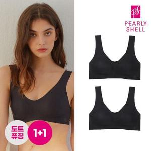 [펄리쉘]도트퓨징 브라 V넥 2pcs PSWBR1P06_2