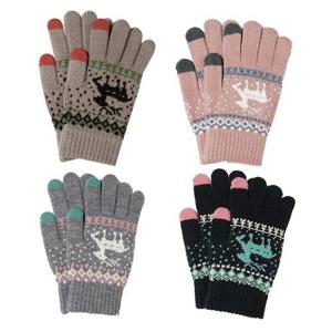 겨울니트 터치 장갑 남자 여자 루돌프 스노우장갑 (W9B99FE)