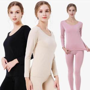 슬림한 여성내복 기모안감 내복셋트 상하의세트 (WA0787B)