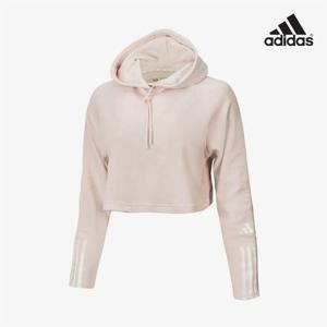 갤러리아_아디다스 우먼스 트레이닝 코튼 크롭 후드티 HR7855
