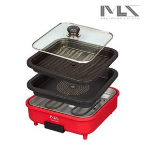 미라스 멀티쿠커 그릴팬 전골팬 전기그릴 RSF-1024TW