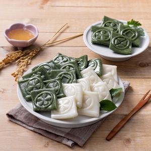 [더싱싱] 국내산 쌀로 만든 절편세트 2kg(쌀절편1kg + 쑥절편1kg)