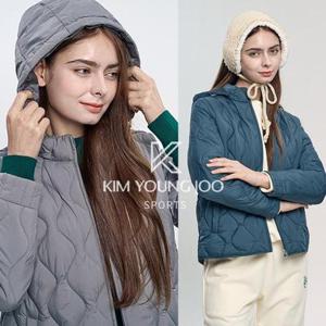 김영주스포츠 실키오로라 여성 후드 탈부착 경량 패딩 자켓(M5WJ18)
