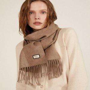 갤러리아_HJMU4F703I2 남여공용[Cashmere100%] 베이지 멜란지 캐시미어 머플러