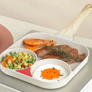 팬케이크팬 부침개 에그롤팬 인덕션 3구 베이컨 삼겹살 에그팬 계란 후라이팬 달걀 프라이팬 K641