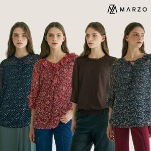 [마르조][마르조][1+1]간절기 쉬폰 블라우스