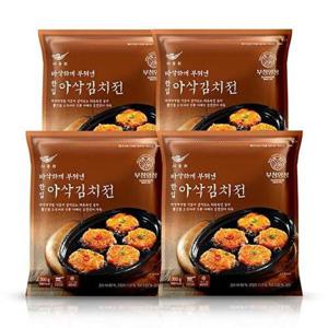 [사옹원]부침명장 바삭하게 부쳐낸 한입 아삭김치전 300g 4개