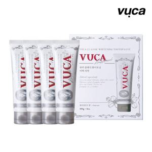 [시크릿최저가보장+최다 증정]뷰카  화이트닝 미백 치약 플로럴민트 100g 4개+사은품