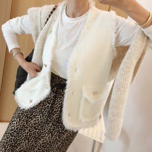 아이미마인 / 에델 브이넥 앙고라 조끼베스트 (2color)