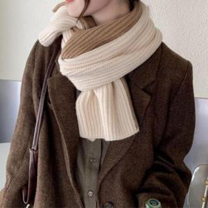 커플 니트 겨울 쁘띠 목도리 머플러