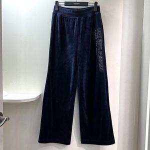 [파사디골프]간절기 벨벳 셋업 와이드 팬츠 네이비 여성 바지 P24FSL510S