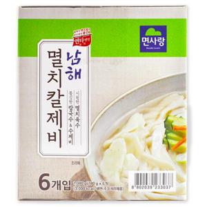 [코스트코] 면사랑 남해 멸치 칼제비 1080g (180g x 6개)