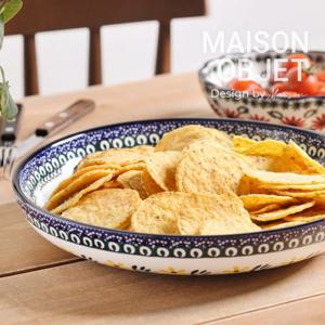 프라카 폴란드풍 도자기 다용도 샐러드볼 2P