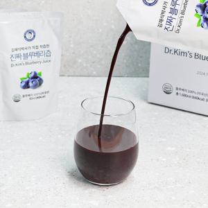 [김재식헬스푸드] 진짜블루베리즙 80ml x 21팩 (총8박스)