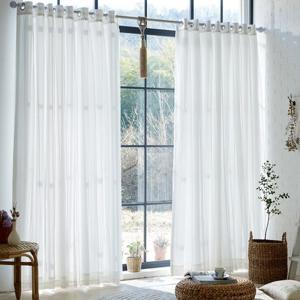 [뷰하우스] 스텔라 레이스 이중직 암막커튼 커튼봉세트 대형