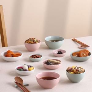 [BARADA] 오를레앙 스톤웨어 파스텔제이드 디너 식기세트 14P