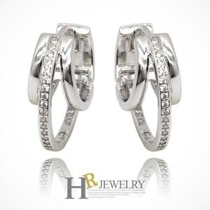 [호림쥬얼리]실버92.5)세련되게_예쁜(HR)실버 셀럽 써클 원터치 귀걸이(NO.33349)