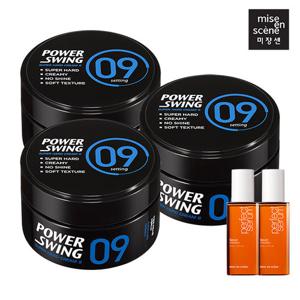미쟝센 파워스윙 크림/매트 왁스9 80g 3입(옵션)