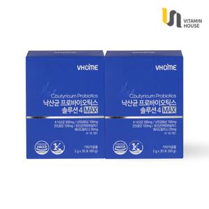 낙산균 프로바이오틱스 솔루션4 MAX 30포 2박스(2개월분)