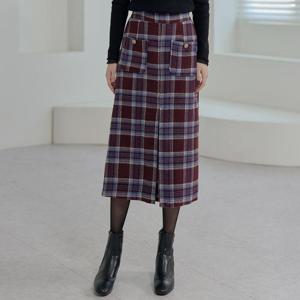 [로즈미] [55~77] 레아르 체크 스커트