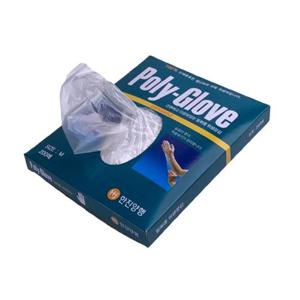 한진양행 폴리글러브 비닐위생장갑 M 200매입 WFHKZO5