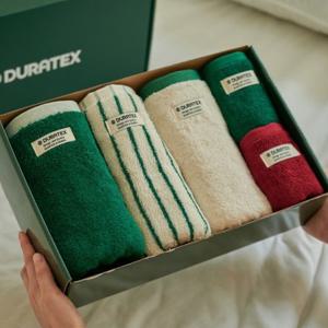 [선물포장] 40수 200g 듀라텍스 프리미엄 세면타올 호텔 타월 3장 핸드 2장 / GSM625