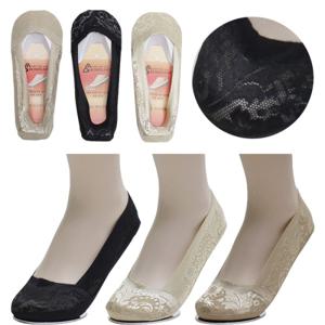 [NY코튼클럽] 여성 쟈가드망사 실리콘덧신 미끄럼방지 벗겨짐현상최소화