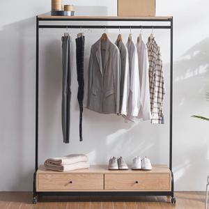 (착불) 코인 옷가게 매장 튼튼한 철제 스탠드 파이프 일자 이동식 행거