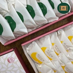 [마음이가] 콩쑥개떡 21개+바나나떡 21개 선물세트