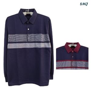 SMJ1230  남자 긴팔 카라 티셔츠 남성 중년 긴팔티 FW