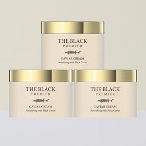 [코리아나] 더블랙 캐비어 탄력크림 대용량 100ml 1+1+1