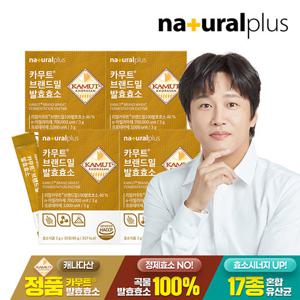 [내츄럴플러스] 카무트 브랜드밀 발효 효소 30포 4박스 / 미숫가루맛 비타민C 유산균 가루 분말