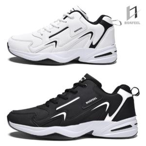 본필 남성 여성 가벼운 인조가죽 배색 러닝화 운동화 BR2B135