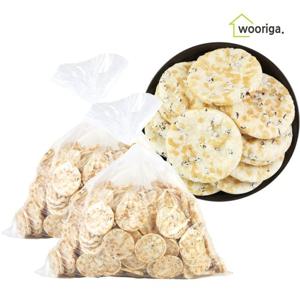 [우리가스토리] 구운 흑미 누룽지 통곡물 쌀과자 1kg 2봉 대용량과자 옛날과자 뻥튀기