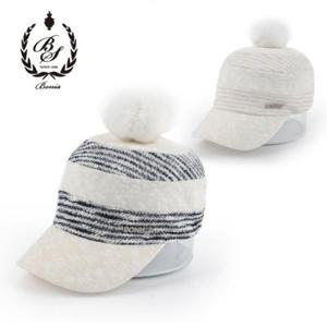 [보니스골프][보니스골프] PFW-W017 방울 포인트 여성 겨울 방한 골프모자