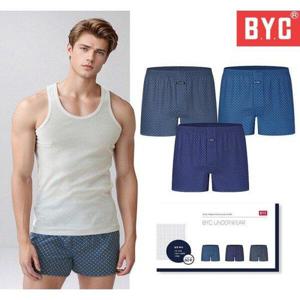 [BYC]BYC 남성 팬티 프리미엄 60수 밴딩 트렁크 3매