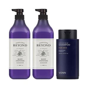 [기타 (뷰티)]비욘드 바디 디펜스 샤워 1L x2 + 보닌 릴리프 샴푸 250ml /바디워시 대용량