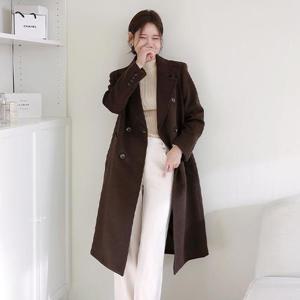 [최초가 199,000원][르포엠]베리엔느 울 실크 블렌디드 롱코트