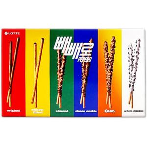 [해핑] 코스트코 롯데 빼빼로 6종 버라이어티팩 15개입 종합 세트