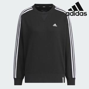 아디다스 여성용 티셔츠 /s3- JF1411 / ES+ 3S FT CREW 우먼스 에센셜+ 3S 프렌치 테리 크루 스웨트셔츠