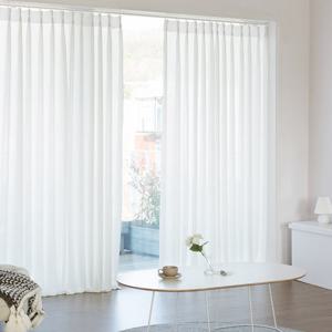 까르데코 호텔식 헤이즈 나비주름 도톰 쉬폰커튼 2장